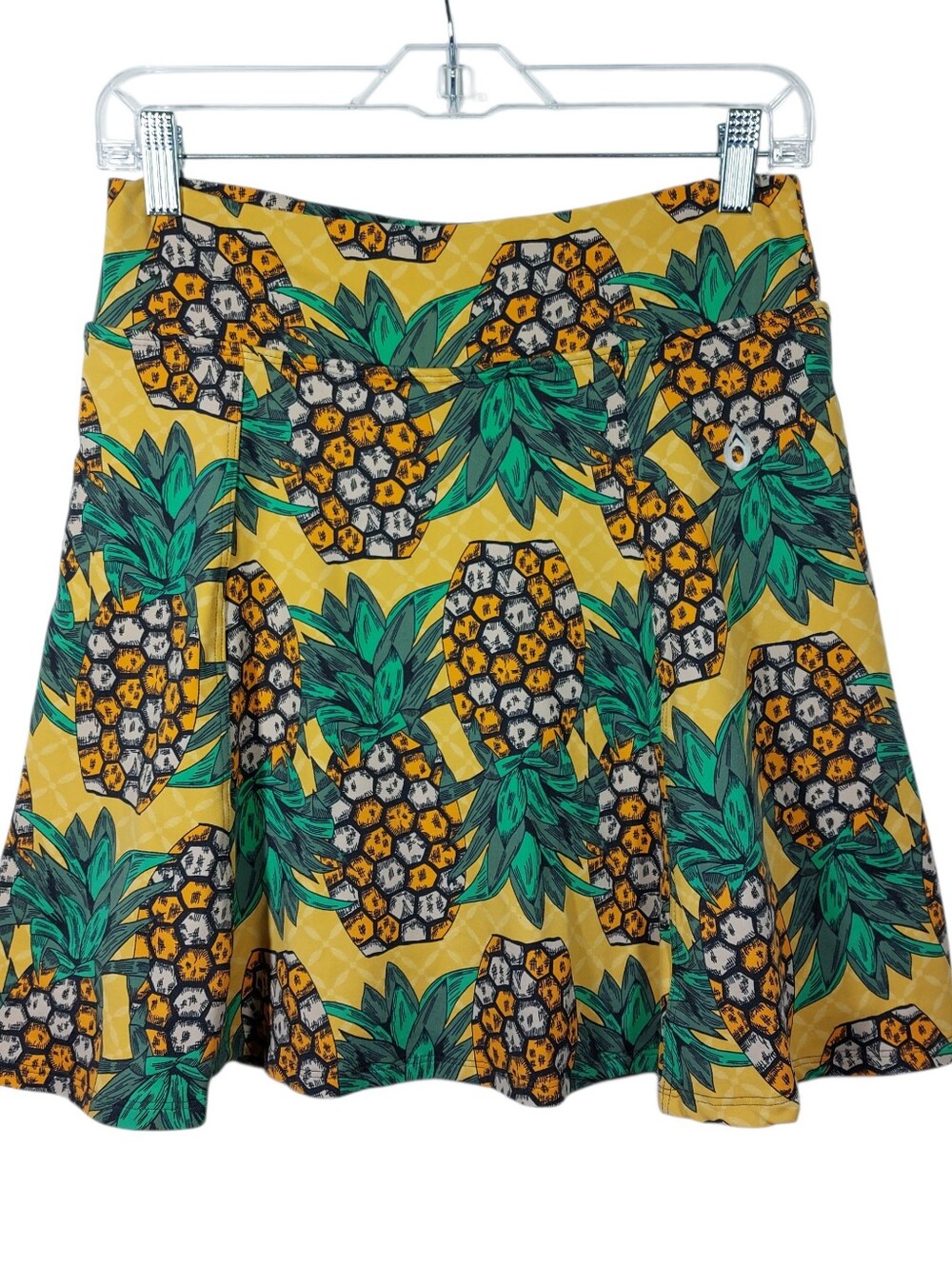 Dona Jo Pineapple Skort Women's Size Large Pickleball Tennis Golf Athleisure